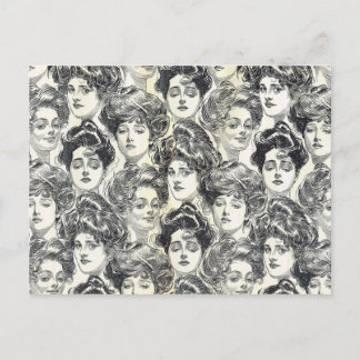 Gibson Girls von Charles Dana Gibson Circa 1902 Postkarte