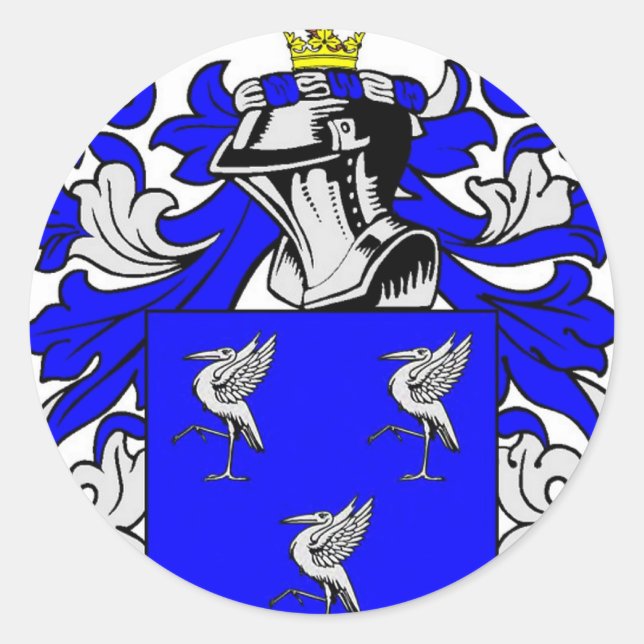 Gibson (Schottische) Wappen Runder Aufkleber (Vorderseite)
