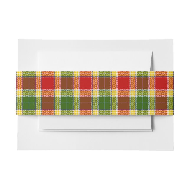 Gibson Scottish Tartan Belly Band (Vorderseite Beispiel)