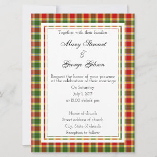Gibson Scottish Wedding Einladung