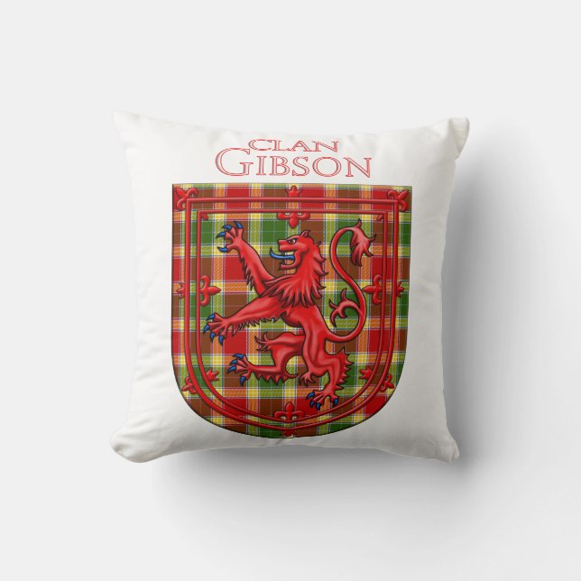 Gibson Tartan Scottish Kariert Lion Rampant Kissen (Vorderseite)