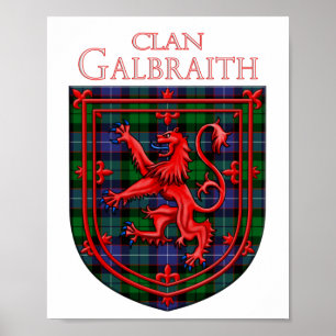 Gibson Tartan Scottish Kariert Lion Rampant Poster