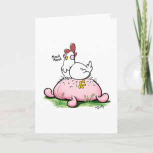 GIBT ES EGGNOG? (Halbglanz) von Jeff Willis Art Feiertagskarte