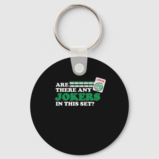 Gibt es irgendwelche Joker in Set Mahjong Spielen Schlüsselanhänger (Vorderseite)