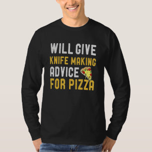 gibt Messer Ratschläge für Pizza Bladesmit T-Shirt