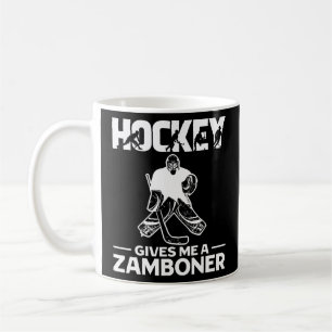 gibt mir einen Zamboner Funny Ice Hockey Kaffeetasse