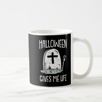 Gibt mir Leben Lazy Halloween Kostümspass Skelett Kaffeetasse