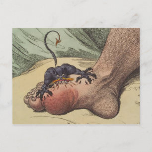 Gichtmonster Postkarte