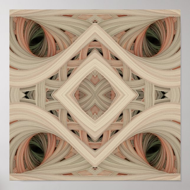 Giddy Gossypium 12" x 12" Poster (Vorne)