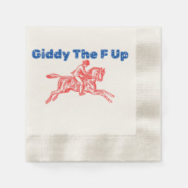 Giddy the F Up Serviette
