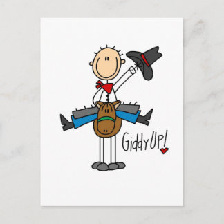 Giddy Up Cowboy Tshirts und Geschenke Postkarte