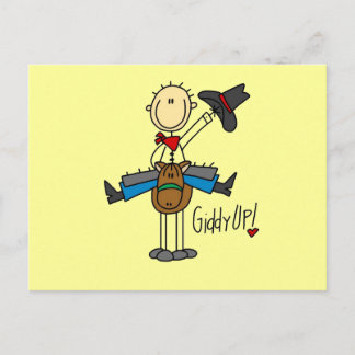 Giddy Up Cowboy Tshirts und Geschenke Postkarte