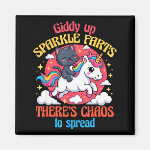 Giddy Up Glitzer-Fürze Es gibt Chaos zu verbreiten Magnet