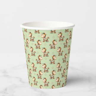 Giddy-Up Patchwork-Pony-Geburtstag Pappbecher