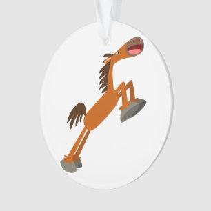 Giddyup, Horsey! Cartoon Horse Akrylic Ornament
