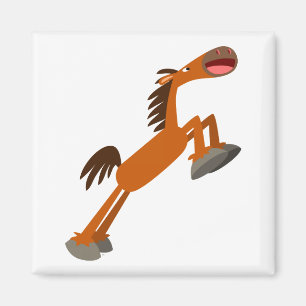 Giddyup, Horsey! Cartoon Horse Magnet