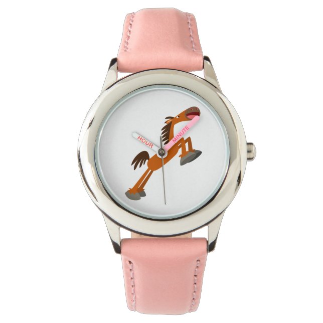 Giddyup, Horsey! Cartoon Horwatch Armbanduhr (Vorderseite)