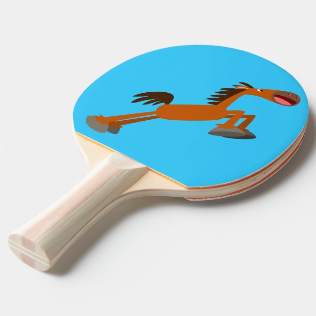 Giddyup, Horsey! Cartoon Ping Pong Paddle Tischtennis Schläger (Vorderseite)