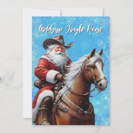 Giddyup Jingle Horse Santa Claus Weihnachten