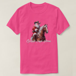 Giddyup Jingle Horse Santa Claus Weihnachten T-Shirt