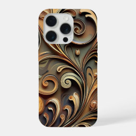 Gided Baroque Scrollwork  iPhone 15 Pro Hülle