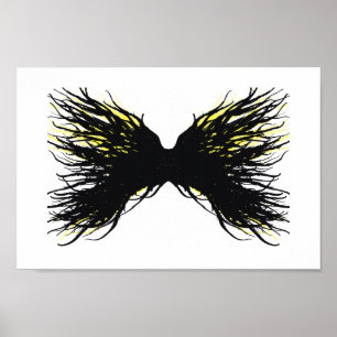 Gier Abstract 7 Todsünden Alkohol-Tinte-Kunst Poster