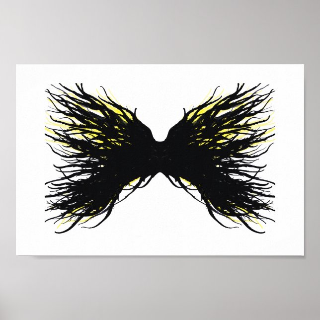 Gier Abstract 7 Todsünden Alkohol-Tinte-Kunst Poster (Vorne)