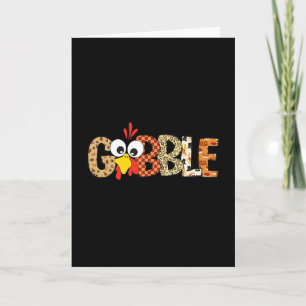 Gier bis du wackelst Cooler Truthahn Thanksgiving Karte
