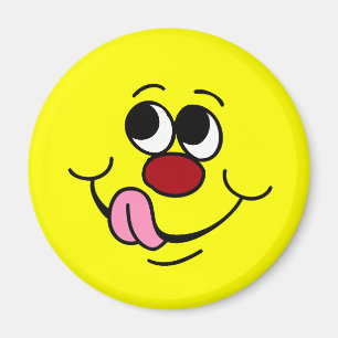 Gieriges Gesicht Grumpey Magnet