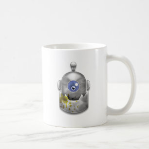 Gieriges Roboter-Logo Tasse