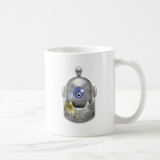 Gieriges Roboter-Logo Tasse