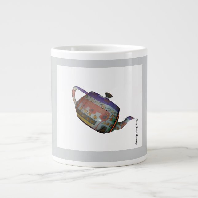 Gießen Sie ein Segen-Geschenk heraus Jumbo-Tasse (Vorderseite)