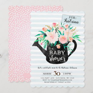Gießkanne-BlumenBabyparty-Einladung Einladung