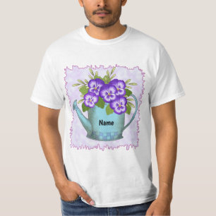 Gießkanne Stiefmütterchen T-Shirt