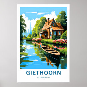 Giethoorn Niederlande Travel Print Poster