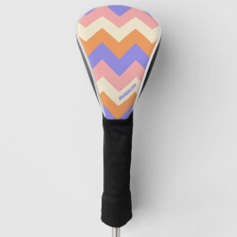Gifly Rosa Lila Chevron Muster Benutzerdefinierter Golf Headcover