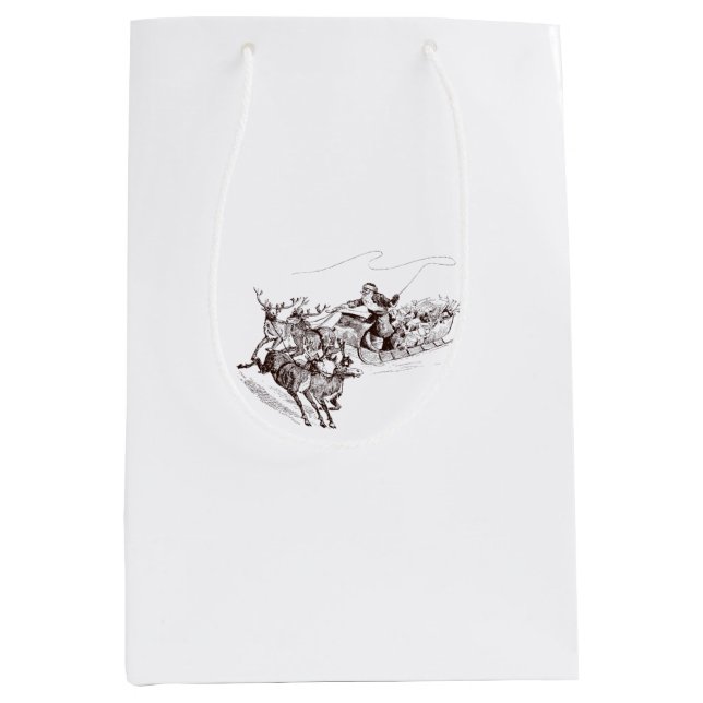 Gift Bag Christmas  Mittlere Geschenktüte (Vorderseite)