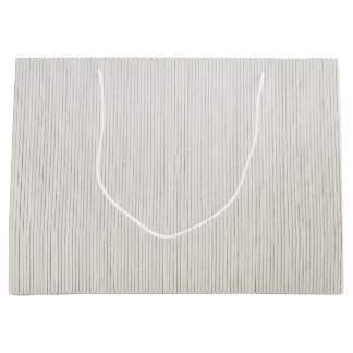 GIFT BAG GRAU-WEISSE STREIFEN GROßE GESCHENKTÜTE