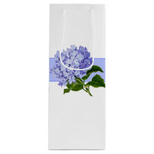 Gift Bag-Hydrangea   Geschenktüte Für Weinflaschen