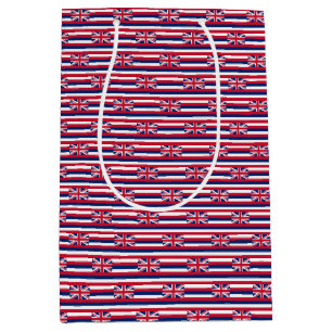 Gift Bag mit Hawaii flagge, USA Mittlere Geschenktüte
