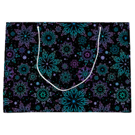 Gift bag "Snowflakes" Große Geschenktüte