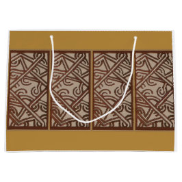 Gift Bag with Art of New Guinea Große Geschenktüte