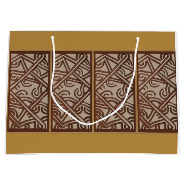 Gift Bag with Art of New Guinea Große Geschenktüte (Vorderseite)