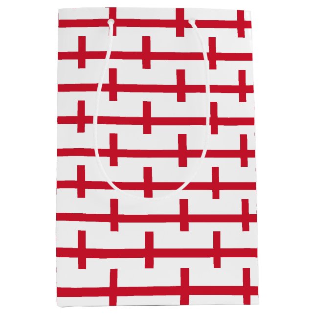 Gift Bag with England flag Mittlere Geschenktüte (Vorderseite)