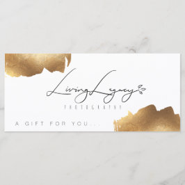 GIFT-BESCHEINIGUNG | Gold Brush Minimalistisch