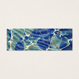Gift Book Blue Batik Marble Lesezeichen