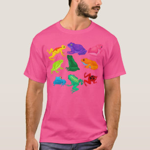 Gift-Dart-Frösche Amphibien Exotische Tierfarbe T-Shirt