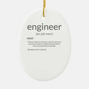Gift Engineer College Major Engineer Definition Keramik Ornament
