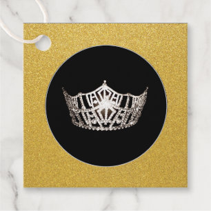 Gift-FavorTag - Miss America Style Crown Geschenkanhänger