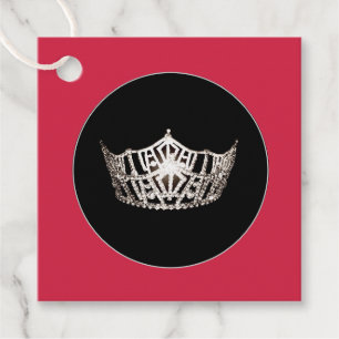 Gift-FavorTag - Miss America Style Crown Geschenkanhänger